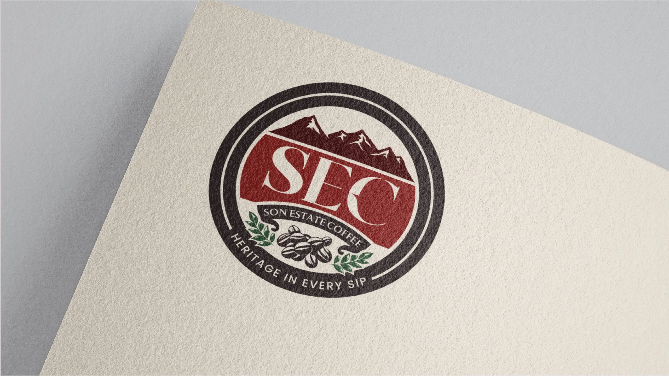 Son Estate Coffee identity carried across bag sizes and roast variants as one family